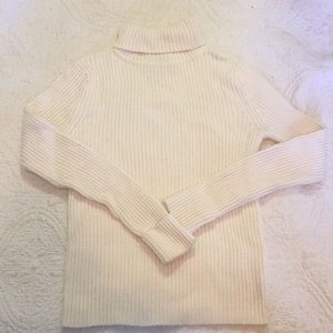 Classy cream turtleneck sweater